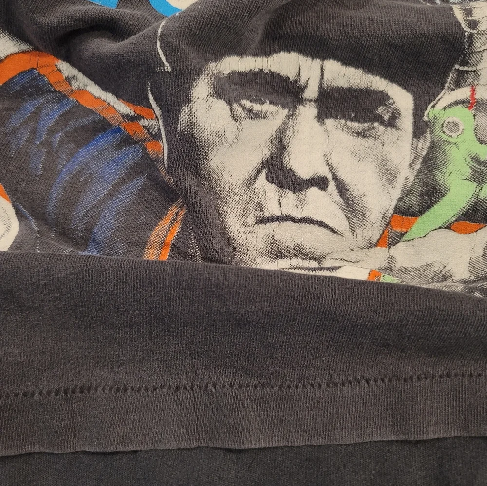 Vintage 1991 Three Stooges Moe Knows Softball Single Stitch T-Shirt Made in USA - Picture 7 of 8